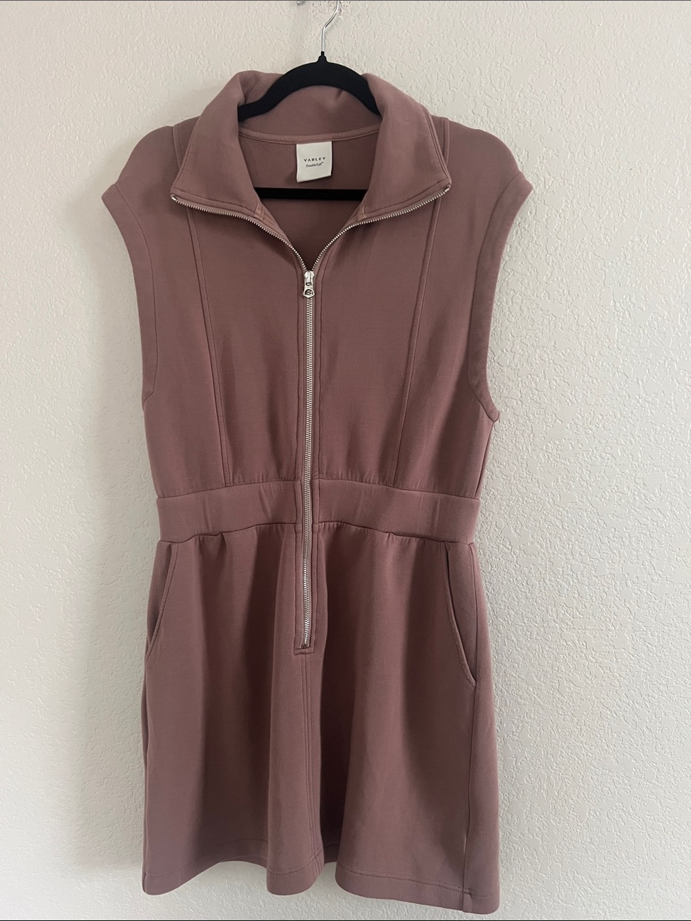VARLEY Rosannah Zip Front Minidress. Size Medium - Picture 8 of 13
